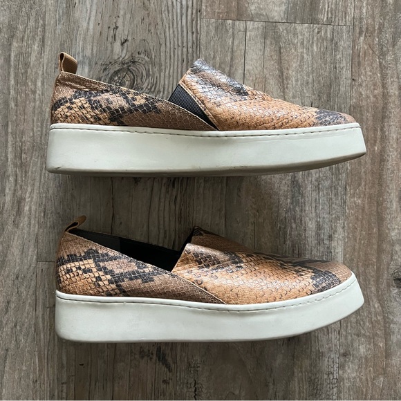 Vince Snakeskin Platform Slip-on Sneaker - Picture 3 of 9